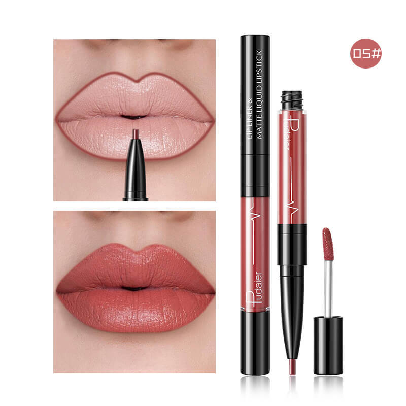 Pudaier Matte Lip Gloss Lip Liner 2 in1 Maqui gem Professional Complete Agate Red Lip Tint Plumper Tattoo Makeup liquid Lipstick Pudaier Matte Lip Gloss Lip Liner 2 in1 Maqui gem Professional Complete Agate Red Lip Tint Plumper Tattoo Makeup liquid Lipstick